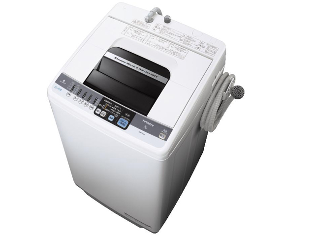 ☆美品☆HITACHI(日立) 全自動洗濯機 [白い約束] NW-7MY（ピュア 